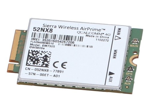 Modem WWAN 52NX8 Qualcomm 4G Dell DW5809e LTE E5450 E7450 E7250 E5250 E5550 - Afbeelding 1 van 1