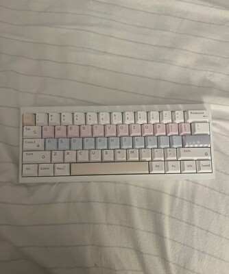 tofu60 redux kbdfans mechanical keyboard in white prebuilt