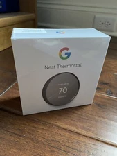 Google Nest Smart Thermostat, Charcoal - GA02081-US, Latest Model FACTORY SEALED