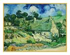 Vincent Van Gogh's Thatched Cottages Counted Cross Stitch Pattern
