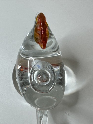 Dynasty Gallery Glass Art Chicken with Floating Egg Figurine Paperweight/Teapot - Picture 12 of 20