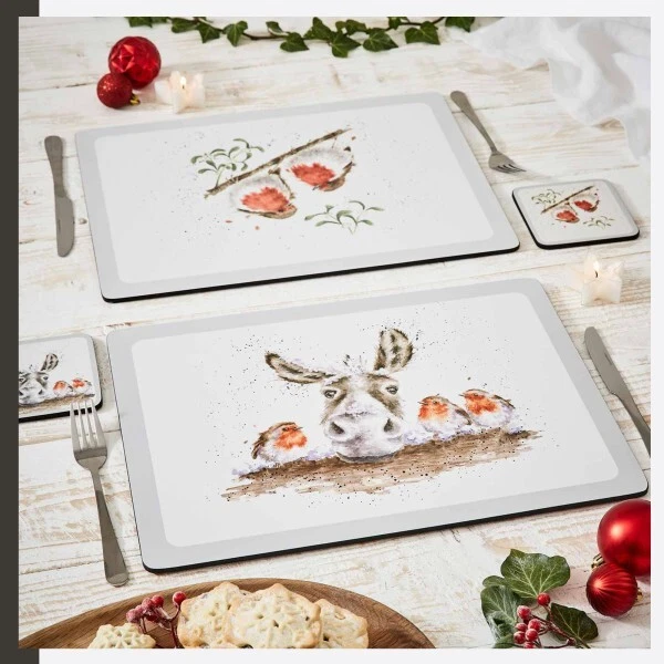 Pimpernel Wrendale Designs Christmas Placemats - Set of 6 - Image 3 of 4