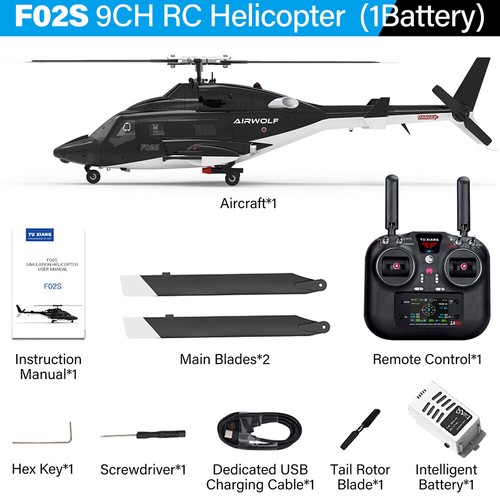 YUXIANG F02S Airwolf 9CH 2.4G GPS Posicionamiento de flujo óptico RC RTF Helicóptero - Imagen 25 de 27
