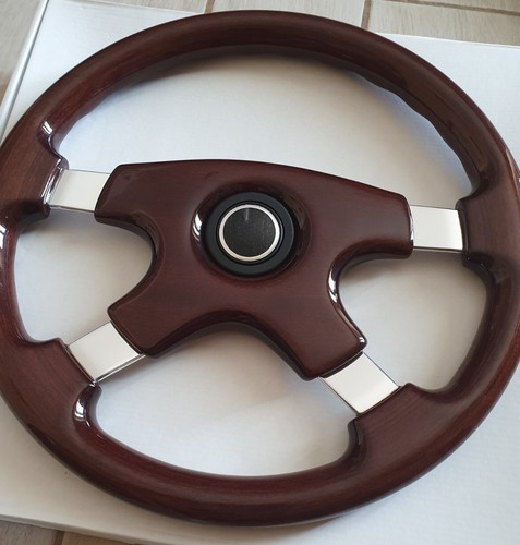 Lenkrad IN Radica Dunkelheit Rassen Chrom Modell Omega Durchmesser 37 SPORTLINE - Bild 2 von 8