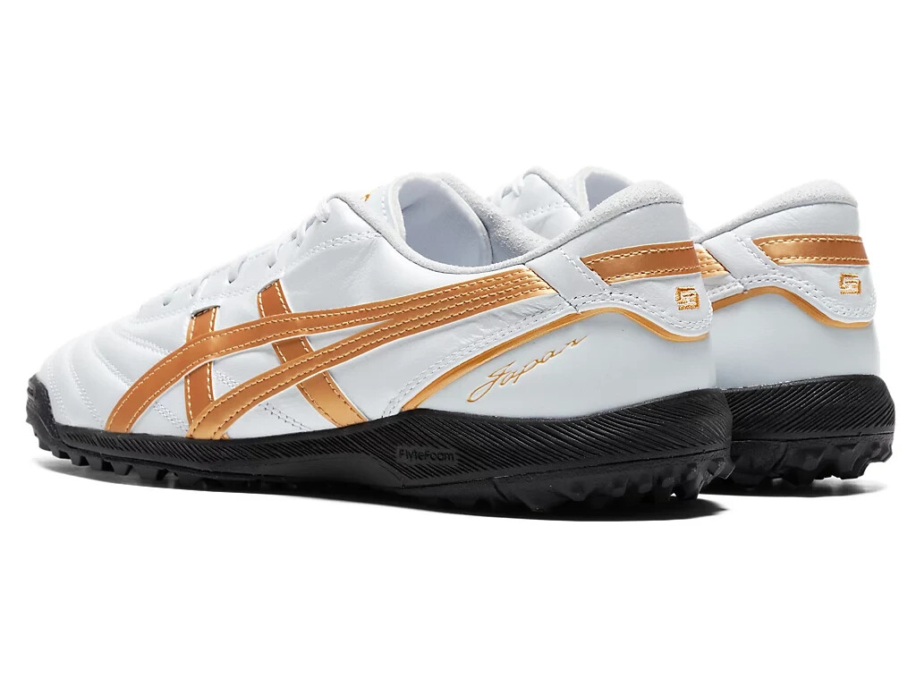 ASICS C3 FF TF 1113A056 100 White Pure Gold Futsal Shoes | eBay