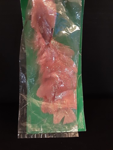 Nuevo adorno navideño vintage rosa pavo real aún sellado de Frank's Nursery - Imagen 4 de 8