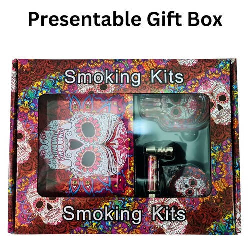 5 in 1 Smoking Kit Accessories Rolling Tray, Glass Ashtray, Smoking Pipe UK - Picture 8 of 15