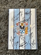 Coventry City Squad Signed A4 Photo Crest 24/25  Autograph