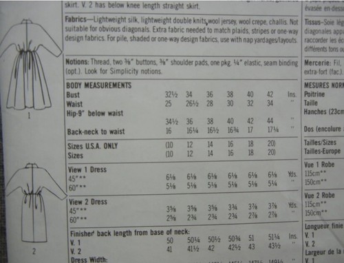 Simplicity 9841 Misses Dress dolman sleeves front wrap bodice size 10-20 Uncut - Picture 2 of 2