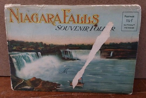 Carpeta postal desplegable Niagra Falls años 60 Whirlpool Rapids Prospect Point - Imagen 1 de 3