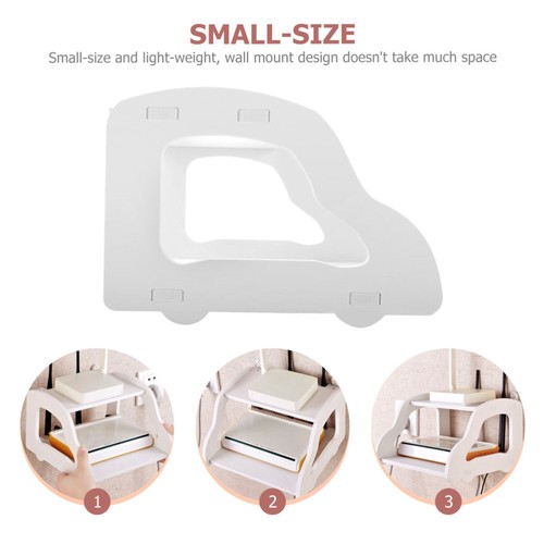 2 PCS No Punching Rack Wall Mount Router Bracket Cable Case for Home - Picture 4 of 12