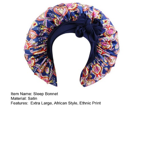 Shower Bonnet Extra Large Headwear Women Braid Curly Hair Bath Satin Hat - Picture 7 of 9