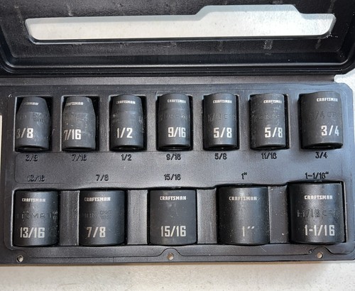 CRAFTSMAN Impact Socket Set, SAE, 1/2-Inch, 12-Piece (CMMT15884) - Picture 4 of 5