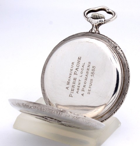 Museale Sonderedition LONGINES SOCIETE Suisse POUR silver 900 TASCHENUHR 1926 - Picture 11 of 13