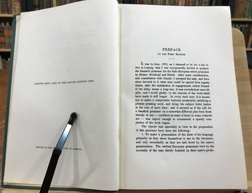 1955 Sanskrit Grammar-Including Veda & Brahmana by William Dwight Whitney - Picture 4 of 11