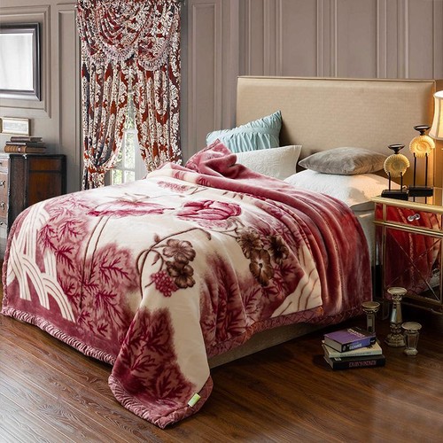 Double Layer Raschel 150x200cm Soft Warm Faux Fur Mink Throw Fluffy Microfiber B - Picture 16 of 29