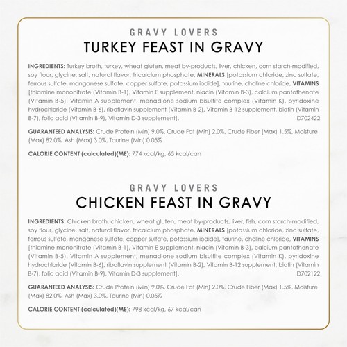 Purina Fancy Feast Gravy Lovers Poultry Beef Gourmet Wet Cat Food Gravy Recipe - Picture 6 of 9