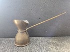 Vtg Forged Copper & Brass Turkish Cezve Coffee Pourer Pot Long Handle