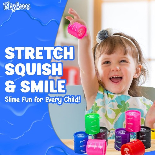 Barrels of Slime - 24 Pack - Assorted Color Tall Mini Barrels - Picture 3 of 8