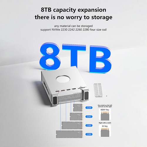 (Blueendless) für Mac Mini M4 Halterung Dockingstation M.2 Nvme Solid-State Drive - Bild 14 von 16