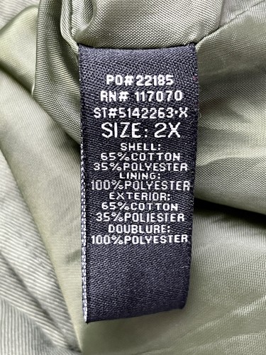 Women's Jacket Size 2XL Therapy Military Green/Gray Adjustable Waist 4 Pockets - Picture 6 of 10