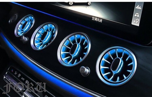 8PCS Ambient Light For Mercedes Benz E-Class W213 E300 E63S 2017-2022 AC Vent - Picture 11 of 24