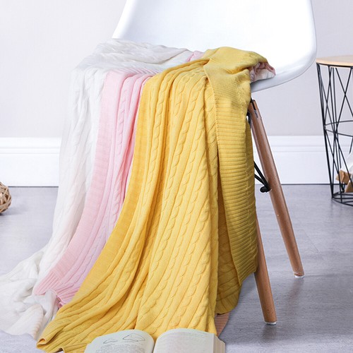 NTBAY 100% Cotton Blanket Weighted Warm Good Craftsmanship 14 Colors Throw Twin - Picture 86 of 108