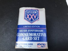 Super Bowl XXV Limited Edition Silver Anniversary Commemorative Card Set- 160