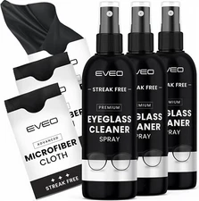 Eyeglass Cleaner Spray No Streaks with Microfiber Cloth Cleaning Kit