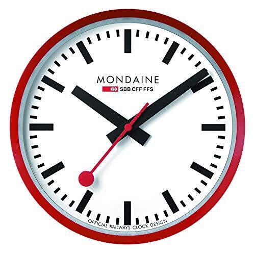 MONDAINE Wall Clock Red A990.CLOCK.11SBC - 第 1/7 張圖片