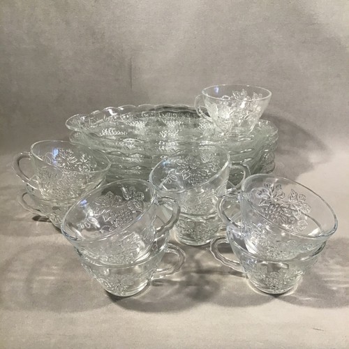 PV07491 Vintage Anchor Hocking GRAPE & LEAF ServaSnack Lote - 14 piezas - Imagen 1 de 10