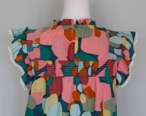 THML Boutique Abstract Flutter Sleeve Top, Size M Medium - Bild 8 von 14