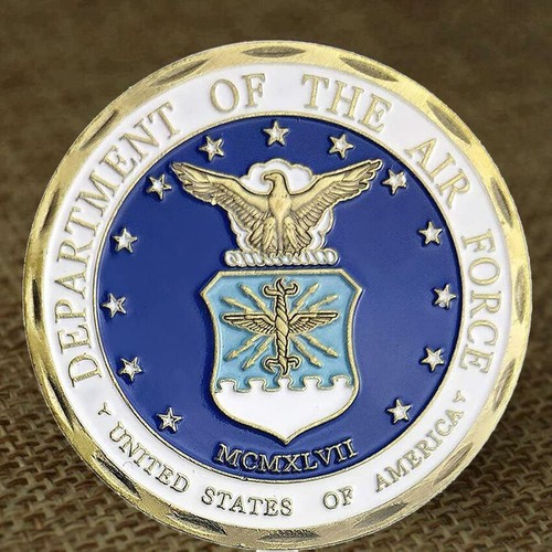 100 Stück Challenge Coin Andenken Sammlung U.S.AF Kernwerte Luftwaffe Militär - Bild 5 von 6