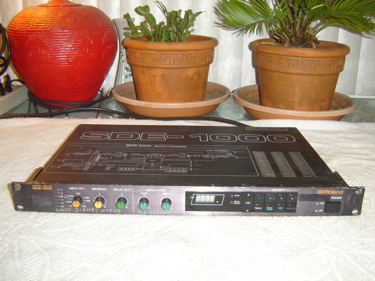 Roland SDE-1000, Digital Delay, Vintage Rack | eBay