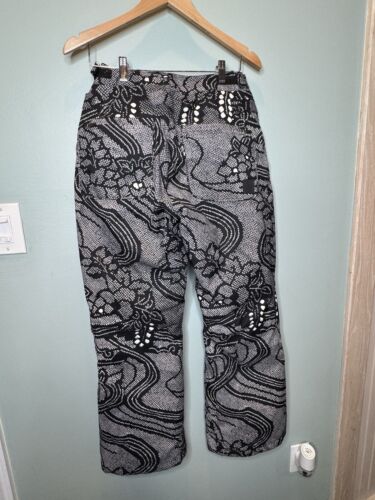 Free People Movement Bunny Slope Printed Ski Pants Snow Women’s Medium NEW - Picture 3 of 7