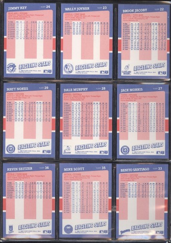 Tarjeta de béisbol Fleer Exciting Stars 1988 ver lista - Imagen 45 de 71