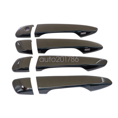 For 2014-2022 LEXUS IS 13 14-2020 GS GLOSS BLACK Door Handle COVERS W/2 SMT KH - Picture 2 of 10