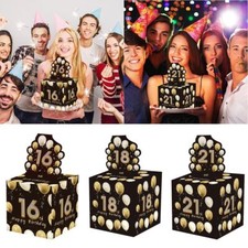 Paper Cash Pull Gift Boxs 16th 18th 21st Money Gift Boxes  Birthday