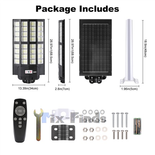 Luz Lamparas 10000W LED Luces Solar Exterior Para Patio Con Sensor De Movimiento - Picture 64 of 168