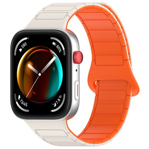Bicolor Magnetic Strap TPU Sports Watchband for Huawei Watch Fit 3 Smart Watch - Zdjęcie 27 z 27