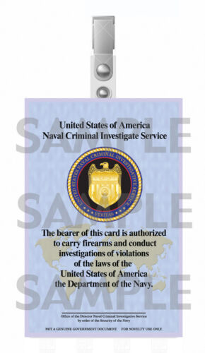 N.C.I.S. Jethro Gibbs cosplay I.D. Badge - Picture 2 of 2