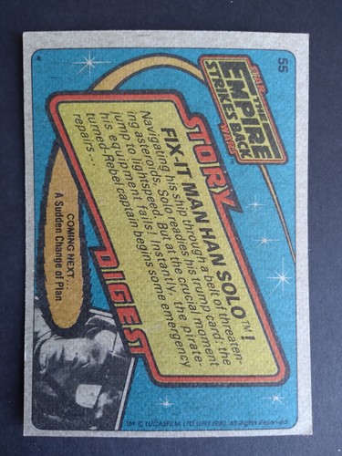 1980 STAR WARS - THE EMPIRE STRIKES BACK trading cards -- Pick your fav! - Picture 122 of 282