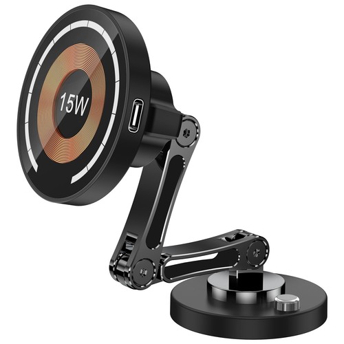 For Magsafe Car Mount Charger for iPhone Magnetic 15W Dash Window Charging Mount - Picture 17 of 19