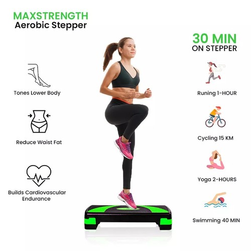 Adjustable 5 Level Aerobic Stepper Gymnastics Fitness Exercise Tri Folding Mat⭐ - Picture 71 of 90