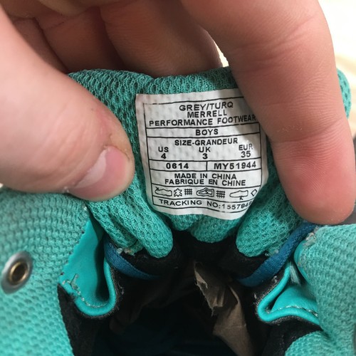 Merrell Shoes Youth Boys 4 Chameleon Mid Hiking Multicolor Lace Up Low MY51944 - Picture 15 of 17