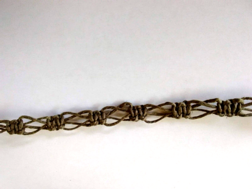 Anklet Macrame Braided Hemp Adj Unisex 10-12" Eco Friendly USA Seller New