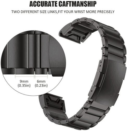 Correa de correa de reloj de ajuste rápido de titanio para Garmin Fenix 7X 7 6 6X 5 5X 3 HR 22/26 mm - Imagen 12 de 16