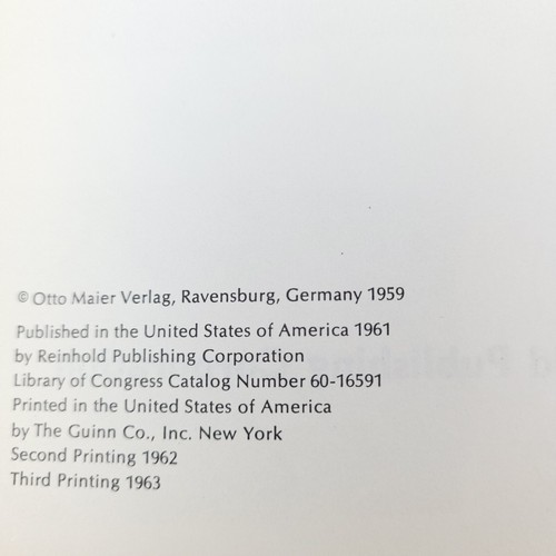 Creative Paper Design, Ernst Rottger; HC/DJ Reinhold 1st/3rd 1963 Scarce - Picture 4 of 11