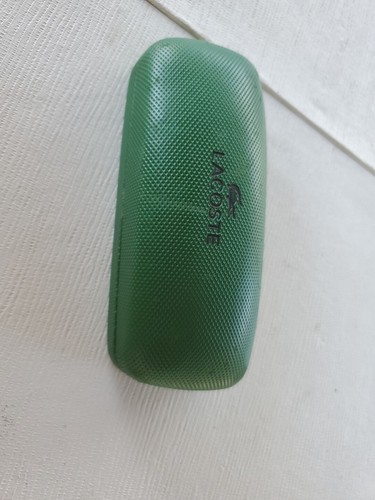 LACOSTE Hard Shell Sunglass/Eyeglass 6” Case GREEN. - Picture 3 of 7