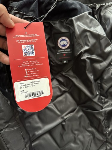 Canada Goose Woman Perley 3-In-1 Parka Black Medium M Jacket\vest 1055L NWT Auth - Bild 6 von 9